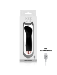 DOLCE VITA - VIBRATEUR RECHARGEABLE ONE NOIR 7 VITESSES