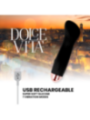 DOLCE VITA - VIBRATEUR RECHARGEABLE ONE NOIR 7 VITESSES