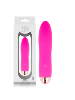 DOLCE VITA - VIBRATEUR RECHARGEABLE QUATRE ROSE 7 VITESSES