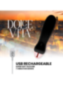 DOLCE VITA - VIBRATEUR RECHARGEABLE CINQ NOIR 7 VITESSES