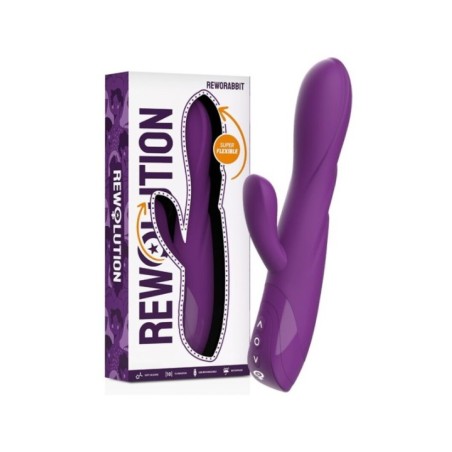 REWOLUTION - REWORABBIT VIBRATEUR FLEXIBLE AVEC LAPIN