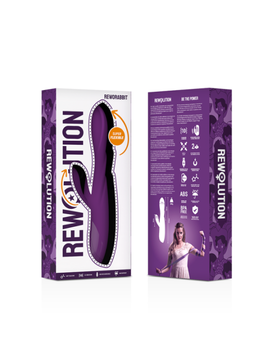 REWOLUTION - REWORABBIT VIBRATEUR FLEXIBLE AVEC LAPIN