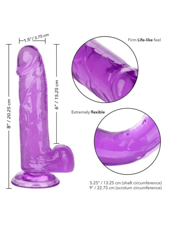 CALEXOTICS - GODE REINE TAILLE VIOLET 15.3 CM