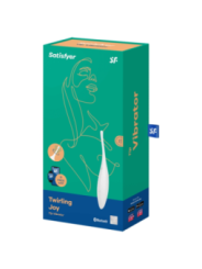 SATISFYER - VIBRATEUR  POINTE DE CLIT TWIRLING JOY BLANC