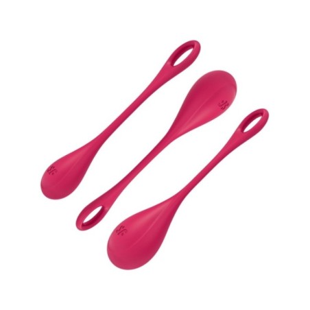 SATISFYER - ENSEMBLE ENTRAÎNEMENT YONI POWER 1 ROUGE