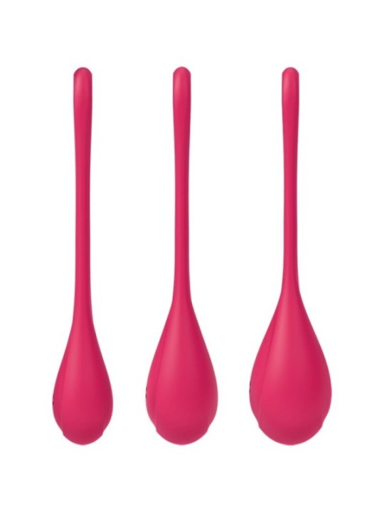 SATISFYER - ENSEMBLE ENTRAÎNEMENT YONI POWER 1 ROUGE