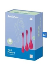SATISFYER - ENSEMBLE ENTRAÎNEMENT YONI POWER 1 ROUGE