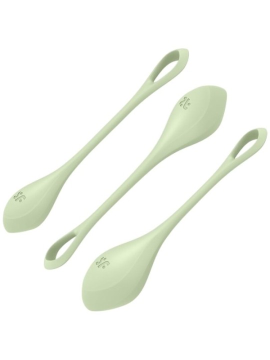 SATISFYER - ENSEMBLE ENTRAÎNEMENT YONI POWER 2 VERT