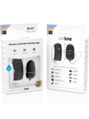 ONLINE - OEUF VIBRANT AVEC TÉLÉCOMMANDE NOIRE