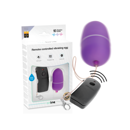 ONLINE - OEUF VIBRANT AVEC TÉLÉCOMMANDE LILAS