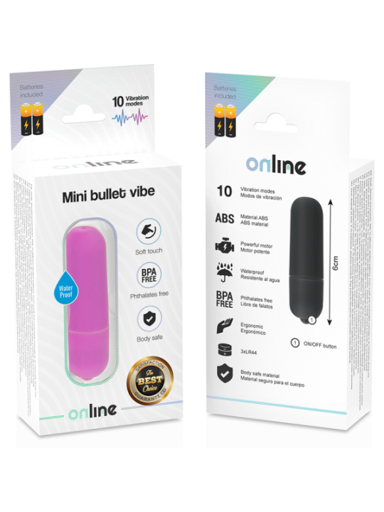 ONLINE - MINI BALLE VIBRANTE LILAS
