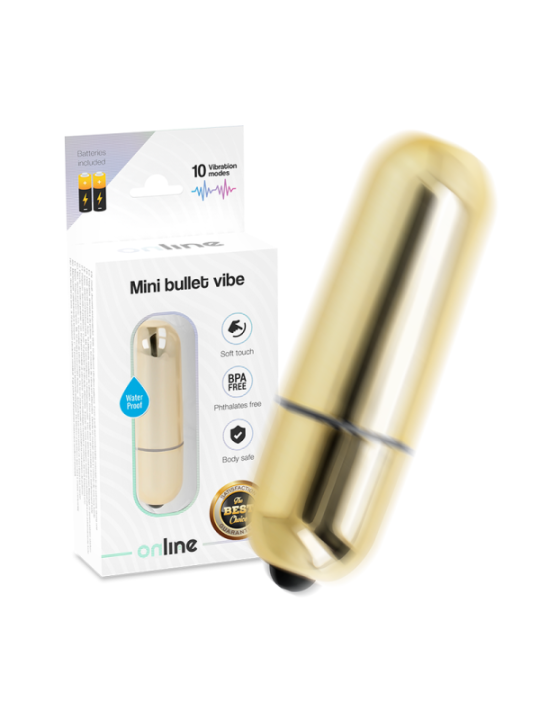 ONLINE - MINI BALLE VIBRANTE DORÉE