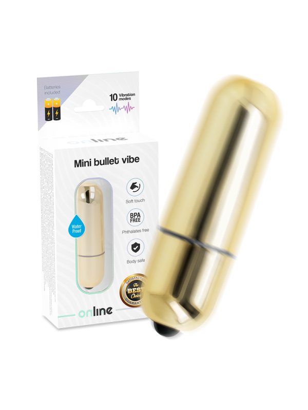 ONLINE - MINI BALLE VIBRANTE DORÉE
