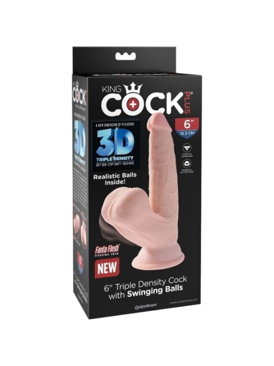 KING COCK - PLUS BALLES GODE 3D 12.7 CM