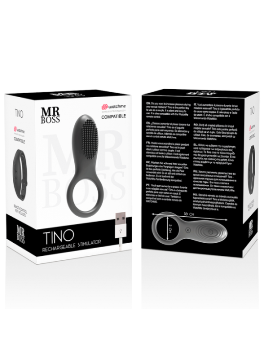MR BOSS - TINO ANNEAU STIMULANT + TÉLÉCOMMANDE WATCHME