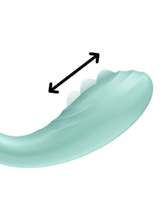 SATISFYER - VIBRATEUR SPOT G RRROLLING PLEASURE VERT