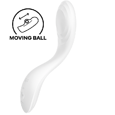 SATISFYER - VIBRATEUR SPOT G RRROLLING PLEASURE BLANC
