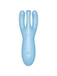 SATISFYER - APPLICATION VIBRATEUR THREESOME 4 BLEU