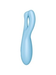 SATISFYER - APPLICATION VIBRATEUR THREESOME 4 BLEU