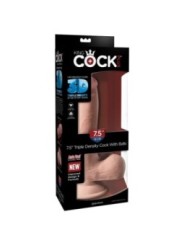 KING COCK - GODE TRIPLE DENSITÉ 19 CM