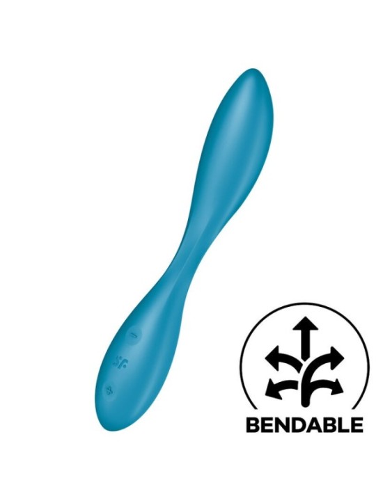SATISFYER - VIBRATEUR MULTI G-SPOT FLEX 1 BLEU