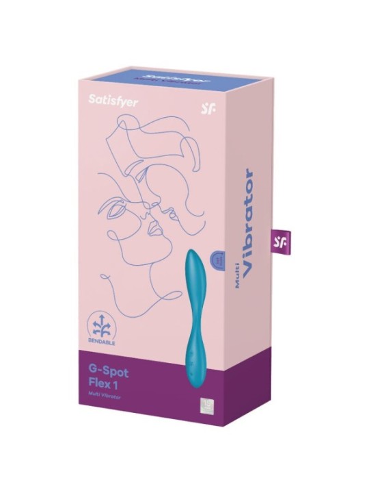 SATISFYER - VIBRATEUR MULTI G-SPOT FLEX 1 BLEU