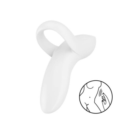 SATISFYER - VIBRATEUR  DOIGTS BOLD LOVER BLANC