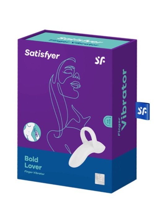 SATISFYER - VIBRATEUR  DOIGTS BOLD LOVER BLANC