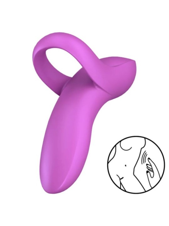 SATISFYER - VIBRATEUR  DOIGTS BOLD LOVER ROSE