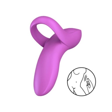 SATISFYER - VIBRATEUR  DOIGTS BOLD LOVER ROSE