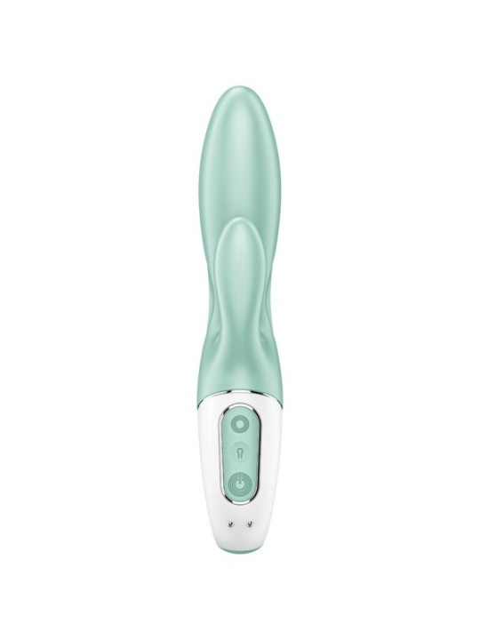 SATISFYER - AIR PUMP BUNNY 5+ APPLICATION GONFLABLE LAPIN VIBRATEUR VERT
