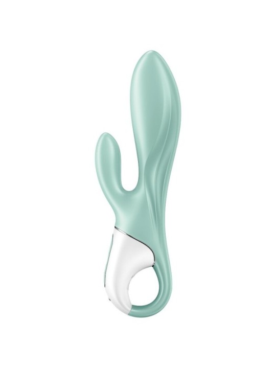 SATISFYER - AIR PUMP BUNNY 5+ APPLICATION GONFLABLE LAPIN VIBRATEUR VERT