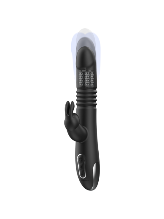 BLACK&SILVER - KENJI VIBROMASSEUR RABBIT UP & DOWN + TÉLÉCOMMANDE WATCHME