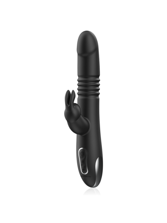 BLACK&SILVER - KENJI VIBROMASSEUR RABBIT UP & DOWN + TÉLÉCOMMANDE WATCHME