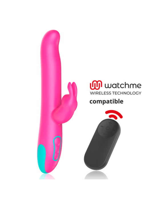 HAPPY LOKY - PLUTO VIBROMASSEUR RABBIT ET ROTATIF + TÉLÉCOMMANDE WATCHME