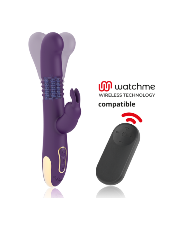 TREASURE - BASTIAN VIBROMASSEUR RABBIT UP & DOWN ROTATIF ET VIBRANT + TÉLÉCOMMANDE WATCHME