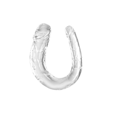 KING COCK - DOUBLE TROUBLE DOUBLE GODE 33 CM TRANSPARENT
