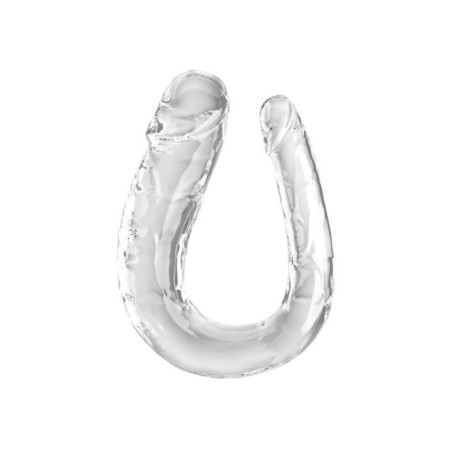 KING COCK - DOUBLE TROUBLE DOUBLE GODE 44 CM TRANSPARENT