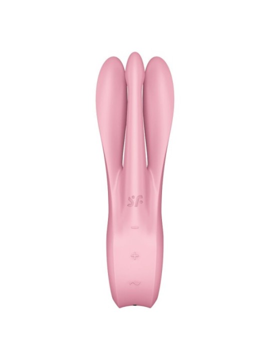 SATISFYER - VIBRATEUR THREESOME 1 ROSE