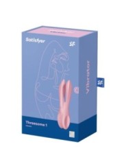 SATISFYER - VIBRATEUR THREESOME 1 ROSE