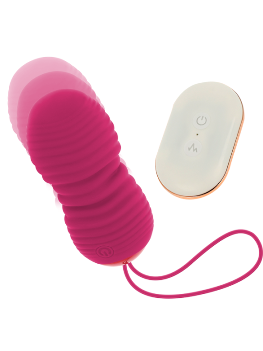 OHMAMA - TÉLÉCOMMANDE EGG 7 MODES HAUT ET BAS ROSE