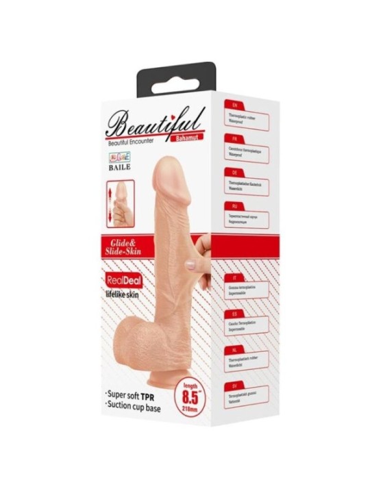 BAILE - BELLE RENCONTRE BAHAMUT GODE RÉALISTE FLEXIBLE 21.8 CM NATUREL