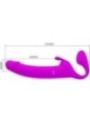 PRETTY LOVE - ZANINI STRAPLESS STRAP-ON 10 VIBRATIONS VIOLET