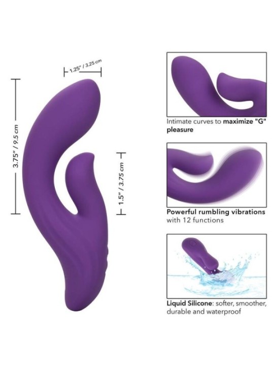 CALEXOTICS - STELLA DUAL PLEASER VIOLET