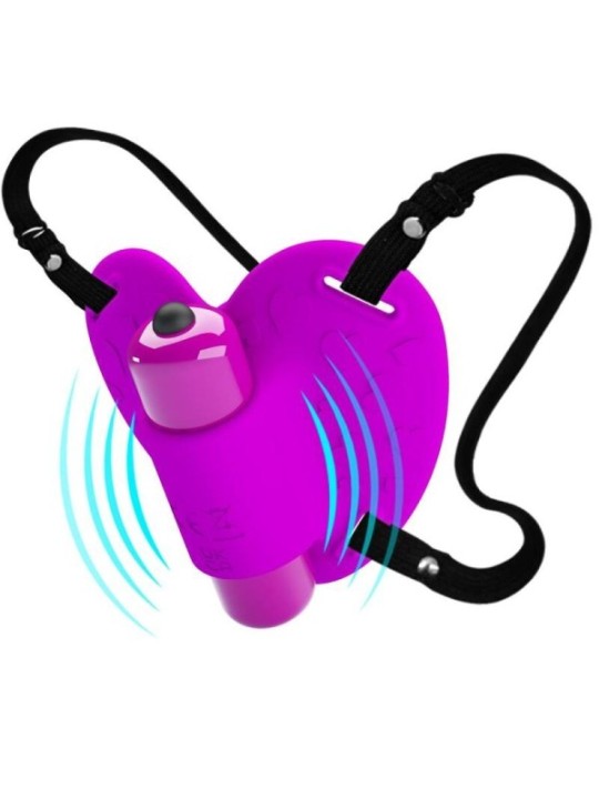 PRETTY LOVE - MASSEUR DE CLITORIS HEARTBEAT 10 MODES DE VIBRATION VIOLET