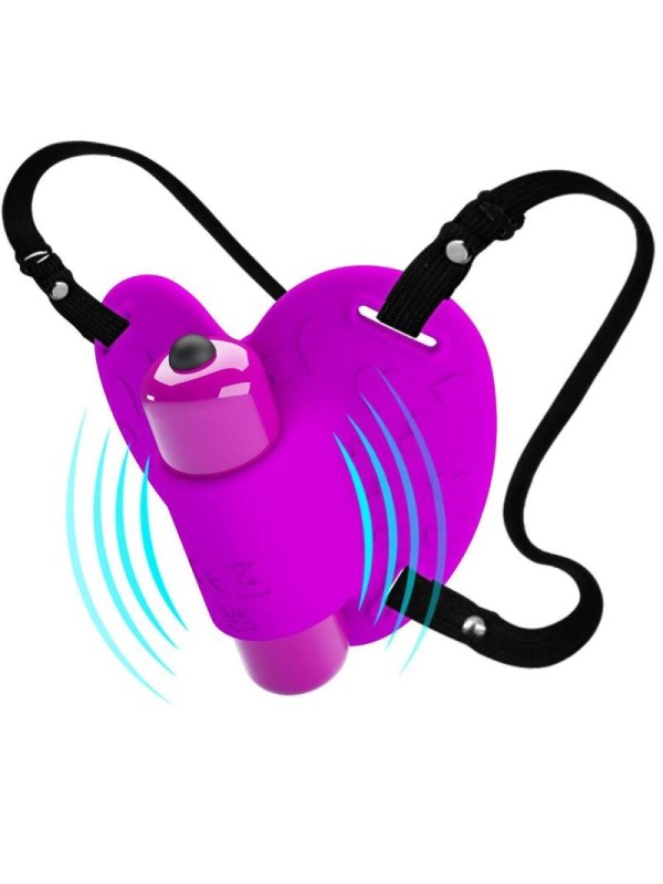 PRETTY LOVE - MASSEUR DE CLITORIS HEARTBEAT 10 MODES DE VIBRATION VIOLET