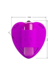 PRETTY LOVE - MASSEUR DE CLITORIS HEARTBEAT 10 MODES DE VIBRATION VIOLET