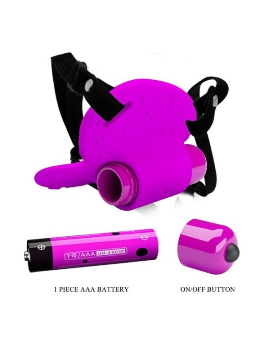 PRETTY LOVE - MASSEUR DE CLITORIS HEARTBEAT 10 MODES DE VIBRATION VIOLET