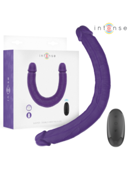 INTENSE - GUNTER DILDO DOUBLE VIBRATEUR 40 CM VIOLET TÉLÉCOMMANDE