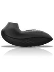 BLACK&SILVER - DRAKE DELUXE SUCKING VIBE RECHARGEABLE SILICONE NOIR